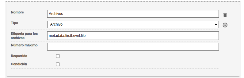 formulario archivos