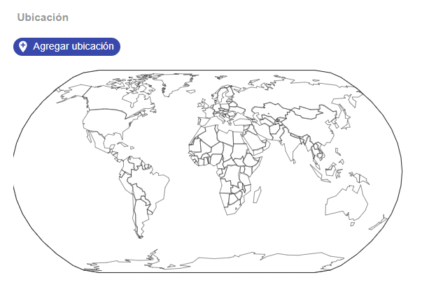 Campo ubicación en el formulario