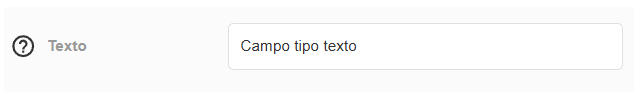 Campo de texto en el formulario