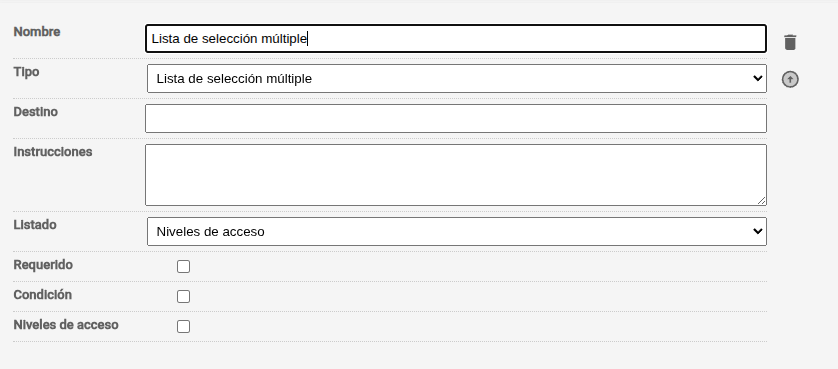 listaDeSeleccionMultiple