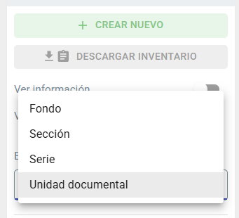 menu tipos de contenido